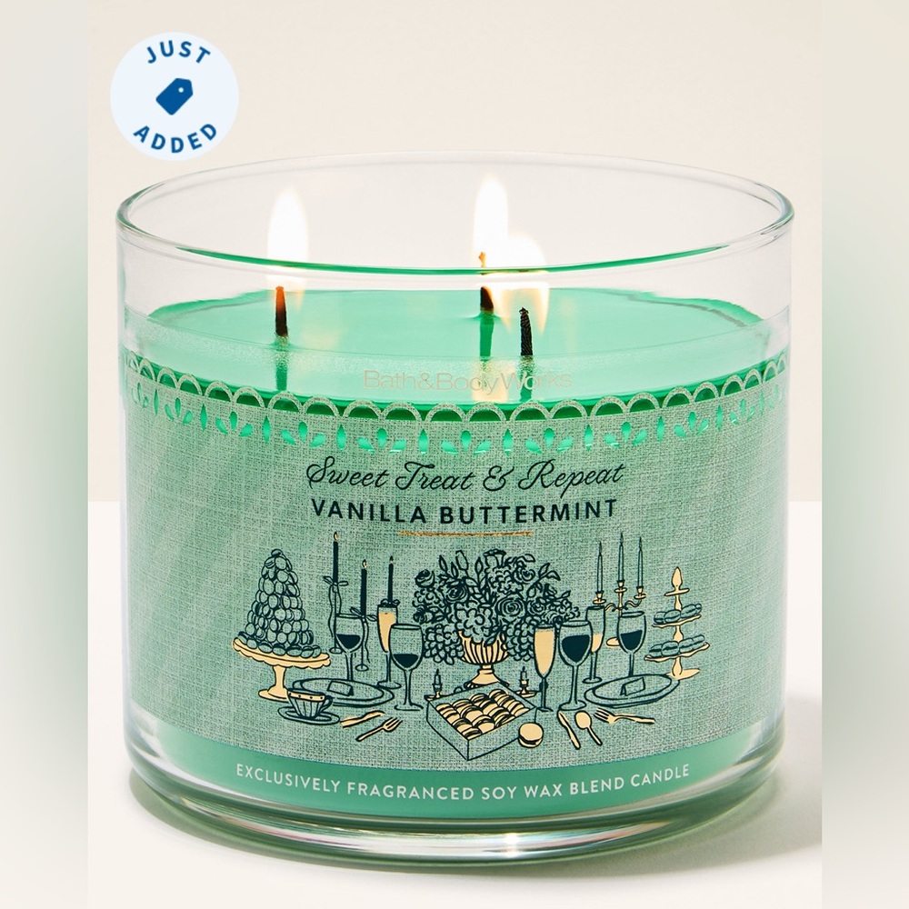 Bath and Body Works Vanilla Buttermint 3 Wick Candle